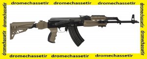 Pack ATI avec crosse pliante retractable, poignée et garde main picatinny pour AK47 FDE