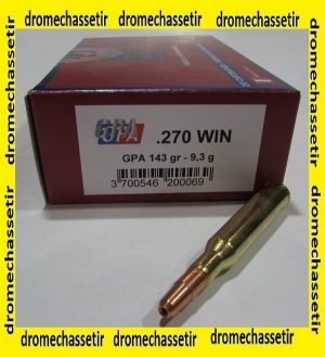 boite 20 cartouches 270 Winchester GPA 143 grains