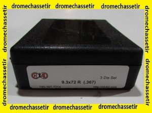 Jeux d'outils de rechargement CH4D pour calibre 9,3x72R dia 0.367
