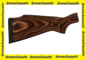 crosse lamellé collé marron pour remington 7600, 7500, 7400