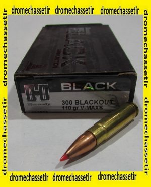 boite 20 cartouches Hornady Black 300 blackout 110 grains Vmax 80873