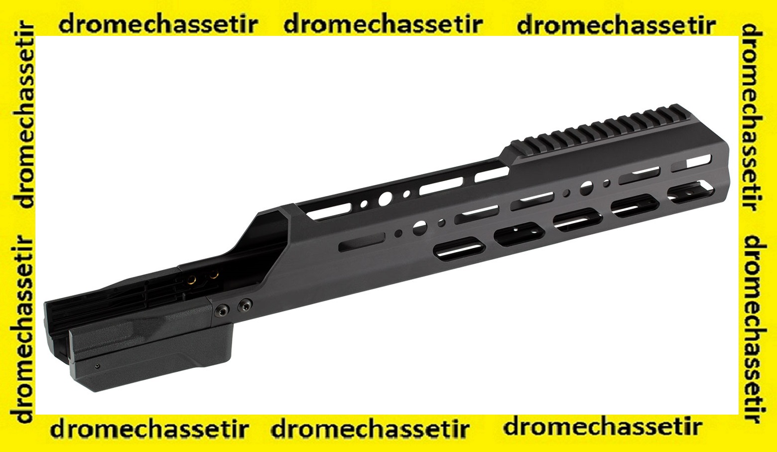 Garde main Aluminium KRG enclosed forend pour Tikka T3 action courte noir
