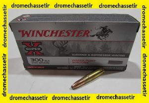 boite 20 cartouches winchester 300 blackout 200 grains power point subsonic