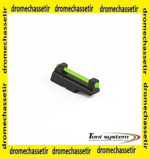 Guidon CZ shadow en fibre optique vert fluo 1.5mm