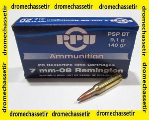 boite 20 cartouches Partizan calibre 7-08 Remington 140 Grains PSP BT