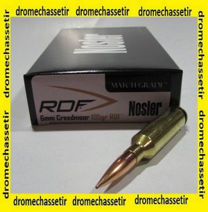 Boite Nosler cal 6mm creedmoor 105 grains 105 grs RDF HPBT 60135