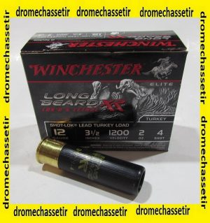 Boite 10 cartouches Winchester Long Beard XR cal 12/89 bourre jupe 56 grammes plombs 4