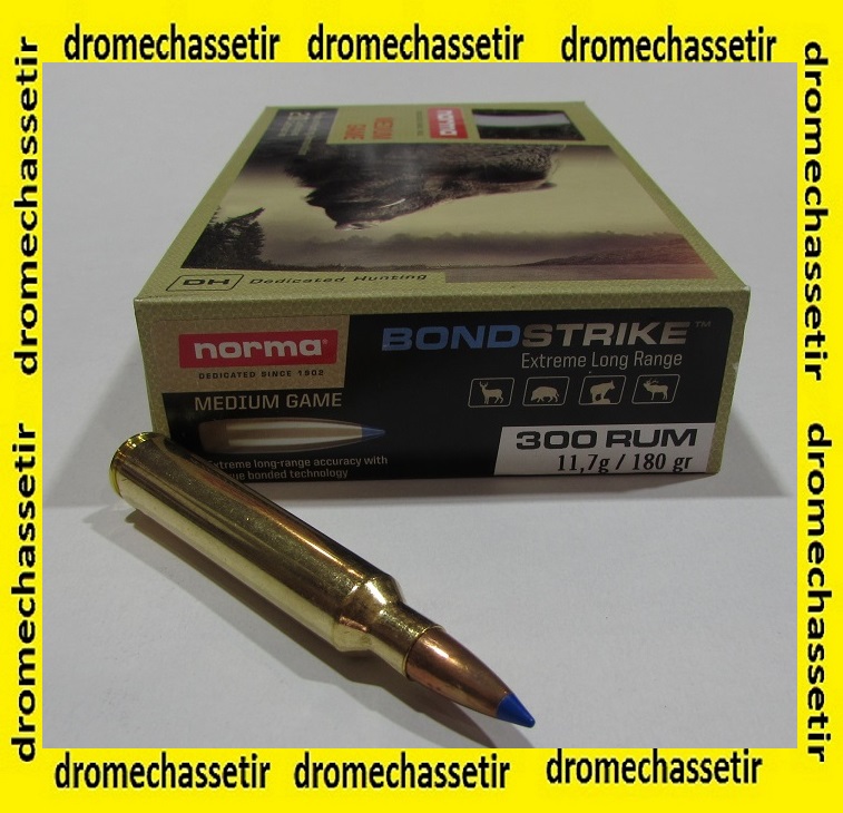 boite 20 Cartouches calibre 300 RUM Norma Bondstrike extreme 170 grains 21076102