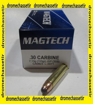 Boite de 50 cartouches Magtech cal 30 M1 JSP 110 grains