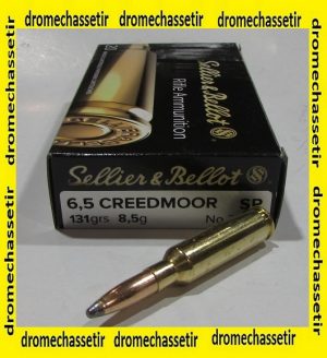 boite 20 cartouches Sellier Bellot , cal 6,5 Creedmoor, 131 grains SP ref V341722