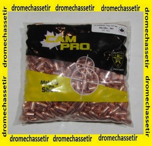 sachet de 500 ogives cam-pro cal 30, 110 grains FMJ Round Nose 30m1