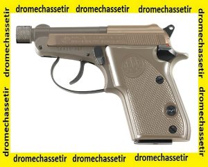 PISTOLET BERETTA 21A BOBCAT FDE CAL 22LR 1 CHARGEUR 7 CPS 2.9" FIL1/2-28" J212126
