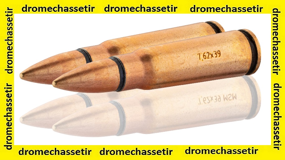 carton de 500 cartouches SSO, cal 7.62x39 124 grains FMJ