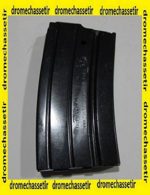 chargeur Ruger mini 14 en 222 et 223 rem capacité 20 cartouches noir