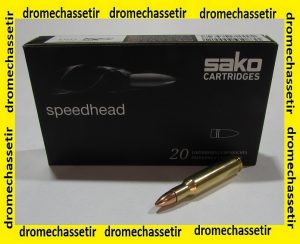 Boite 20 cartouches SAKO 222 remington 50 grains SPEEDHEAD FMJ