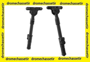 Bipied 2 parties fixation M-lok reglable 5 positions de 14.5cm a 20.3cm UTG Noir