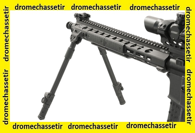 Bipied 2 parties pour garde main M-lok, reglable 5 positions de 20.3cm a 30cm TL-BPDM04