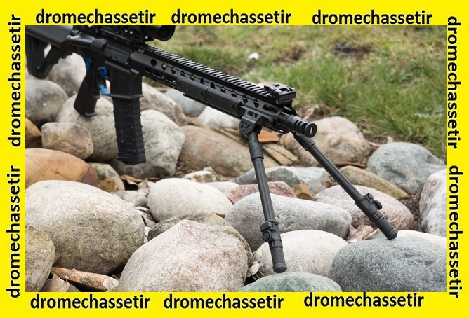 Bipied 2 parties pour garde main M-lok, reglable 5 positions de 20.3cm a 30cm TL-BPDM04