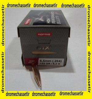 boite 100 ogives Norma cal 6.5mm diametre 0.264 GTX 143 HPBT