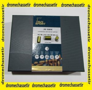 Boite 500 Ogives H&N cal 32 (0.313") 100 grains Wad cutter hollow base
