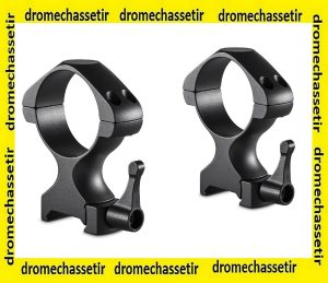 lot 2 anneaux Precision Acier haut 34mm noir matte ref 23032