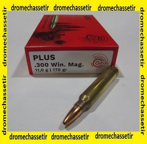 boite 20 cartouches Geco PLUS 170 grains cal 300 Winchester Magnum