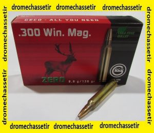 boite 20 cartouches Geco ZERO 136 grains calibre 300 Winchester Magnum