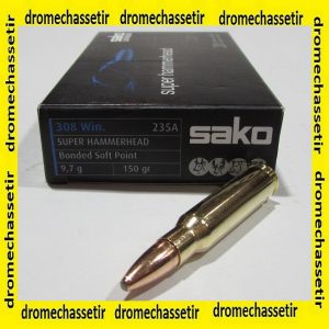 boite 20 cartouches 308 winchester Sako Super Hammerhead 150 grains