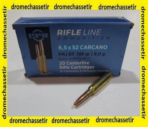 boite 20 cartouches Partizan calibre 6.5x52 carcano 139 grains FMJ BT