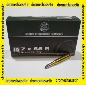 Boite de 20 Cartouches RWS Calibre 7x65R KS 162 Grains 10.5 grammes