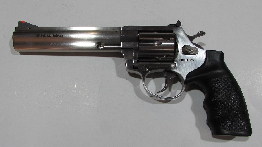 Revolver Alfa proj 3561 inox cal 357 magnum canon 6 pouces super etat