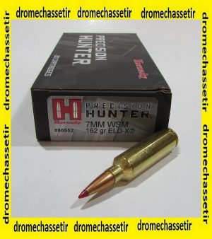 Boite 20 cartouches 7mm WSM Hornady ELD-X 162 grains 80552
