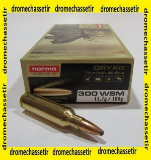 boite 20 cartouches calibre 300 WSM Norma oryx bonded 180 grains