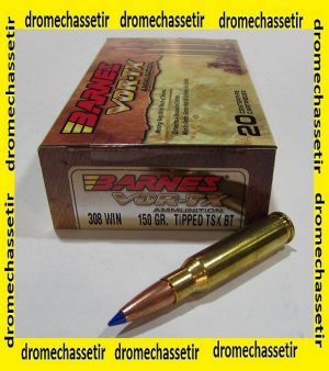 Boite 20 cartouches Barnes VOR-TX cal 308 150 grains TTSX
