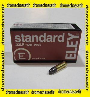 boite 50 cartouche cal 22lr Eley Standard round nose 40 grains