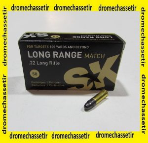 boite 50 cartouches cal 22lr SK Long Range Match 40 grains