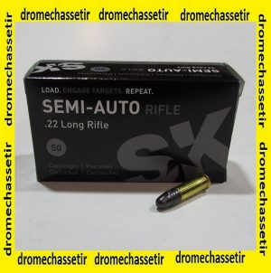 boite 50 cartouches cal 22lr SK semi auto 40 grains