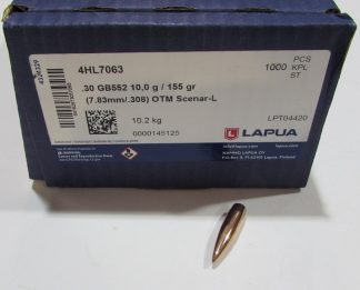 lot 100 Ogives Lapua cal 308 155 grains Scenar-L OTM GB552