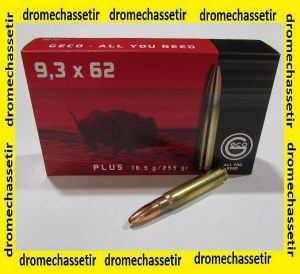 boite 20 cartouches Geco Plus 255 grains calibre 9.3x62