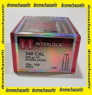 boite de 100 ogives Hornady cal 348 FP 200 grains ref 3410