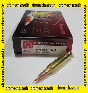 boite 20 cartouches Hornady 7mm Remington Magnum SST 154 grains 8061