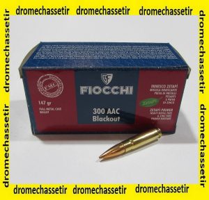 boite 50 cartouches Fiocchi cal 300 Blackout FMJ 147 grains
