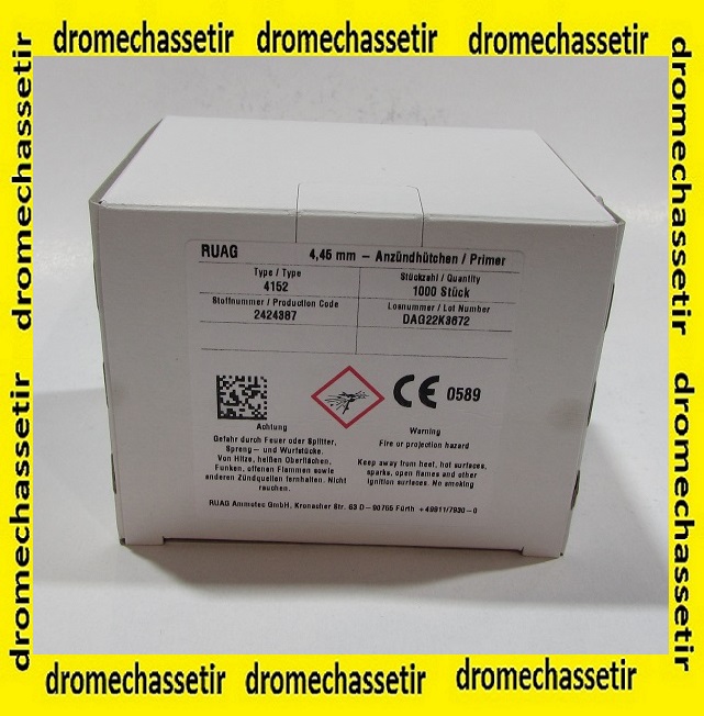 boite de 1000 amorces RUAG SMALL PISTOL 5341