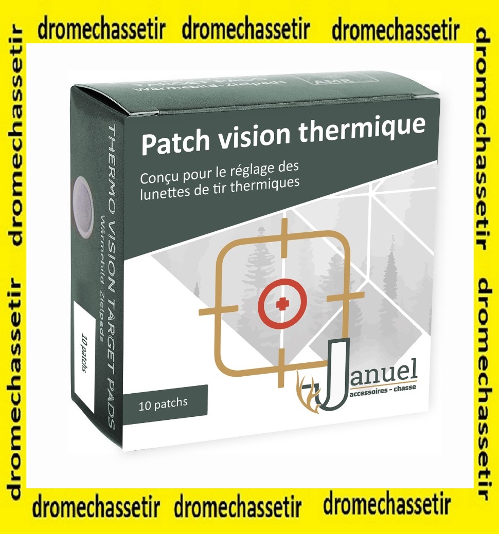 BOITE 10 PATCHS VISION THERMIQUE RÉGLAGE LUNETTE DE TIR