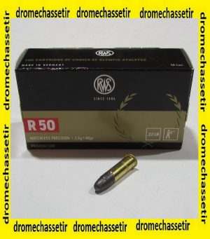 boite 50 cartouches RWS R50 Premium 22LR 40 grains