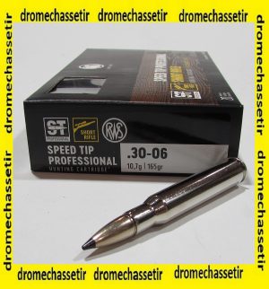 Boite 20 cartouches RWS cal 30-06 short rifle Speed Tip Pro 165 grains