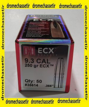 boite de 50 ogives Hornady ECX cal 9.3 poids 250 grains ref 35614