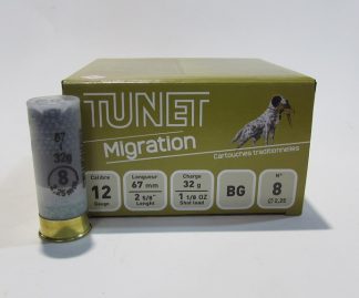 boite 25 cartouches calibre 12/67 Tunet migration plomb 8