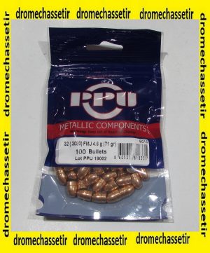 sachet 100 Ogives Partizan cal 32 71 Grains FMJRN
