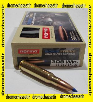 boite 20 cartouches Norma Bondstrike extreme cal 308 winchester 180 grains
